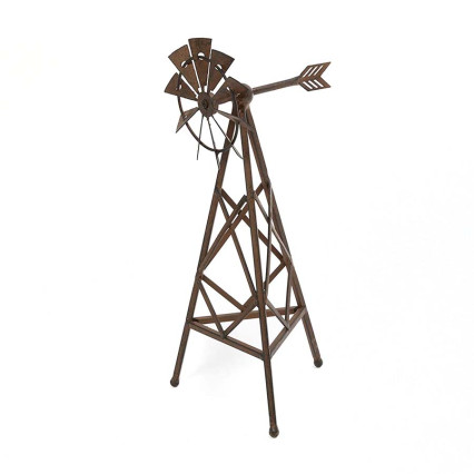 14.5" Antique Metal Windmill