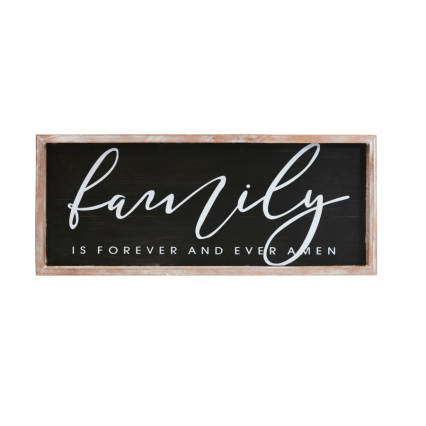 Family Is Forever Wood Wall Sign