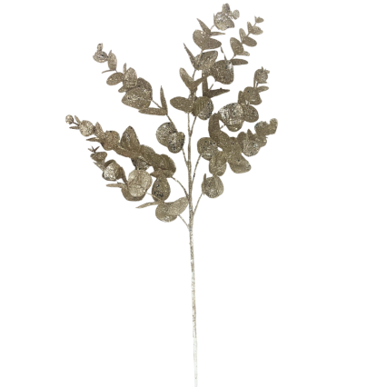 24.5" Glitter Eucalyptus Spray
