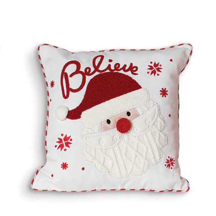 16" Square Indoor Pillow-Santa Believe