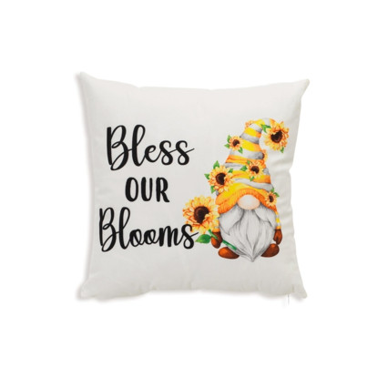 16" Bless Our Blooms Pillow