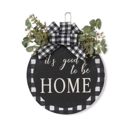 12" It Is Good to Be Home Sign W/ Succulents