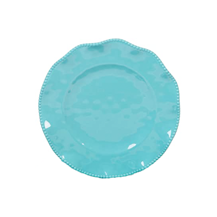 11" Melamine Dinner Plate- Perlette Teal