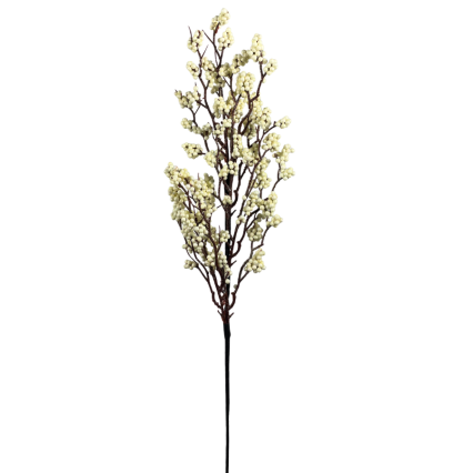 28" White Sparkling Berry Spray
