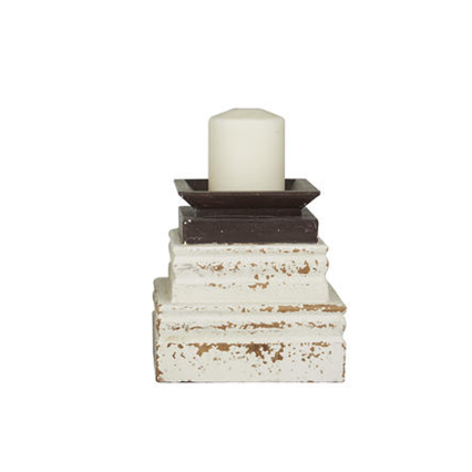 Wood Block Candle Holder- Large