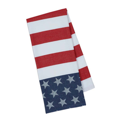 Stars & Stripes Jacquard Dishtowel
