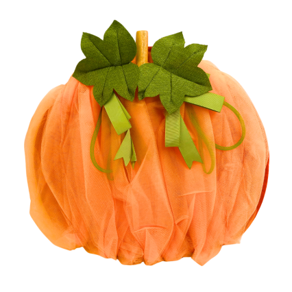 Fall Pumpkin Deco Mesh Door Decor