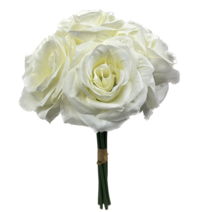 12 " Ashley Rose Bouquet-Cream
