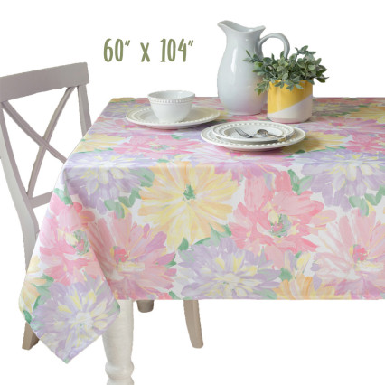 Amerie Fabric Print Tablecloth - Pastel 60" x 104" Oblong