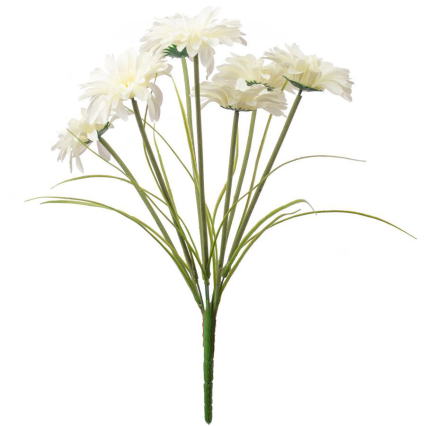 19" Paris Daisy Bush - Cream