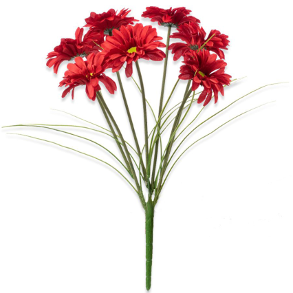 19" Paris Daisy Bush - Red