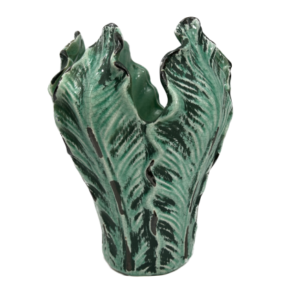 Ceramic Leaf Vase