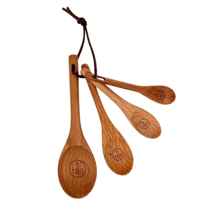 Norpro Beechwood Measuring Spoon 4pc Set
