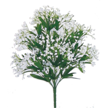 17" Gypsophila Bush x 14 White