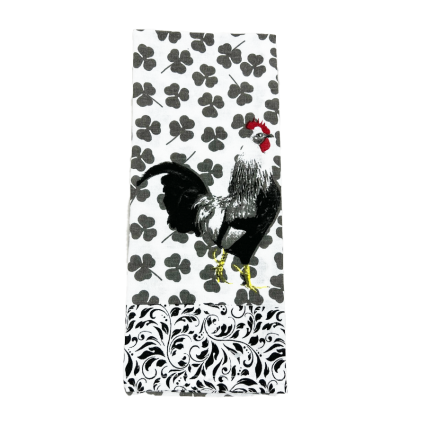 Rooster Printed Kitchen Towel
