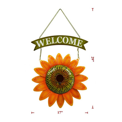 Welcome Sun Flower Birdhouse Sign