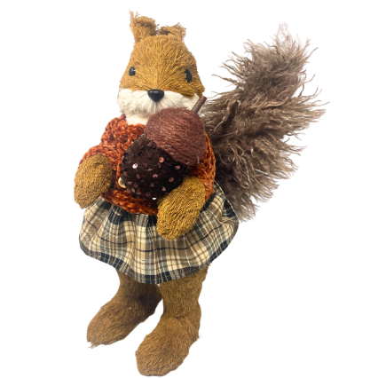 16" Sisal Female Harvest Squirrel
