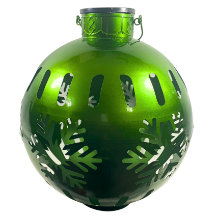 19" Solar Metal Bell - Green