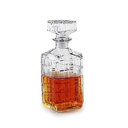 1 Ltr Windowpane Decanter w/Glass Stopper