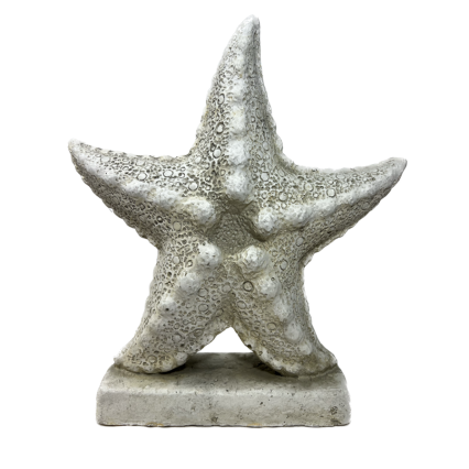 17"H Plaster Starfish Decor
