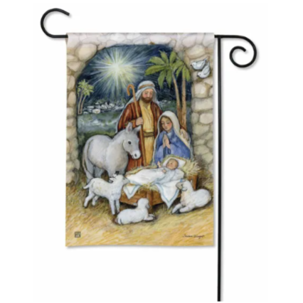 Silent Night Garden Flag
