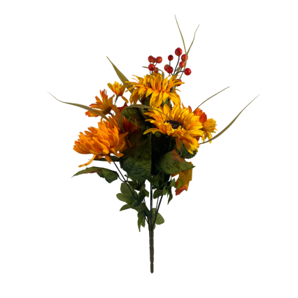 22" Sun Flower & Mum bush