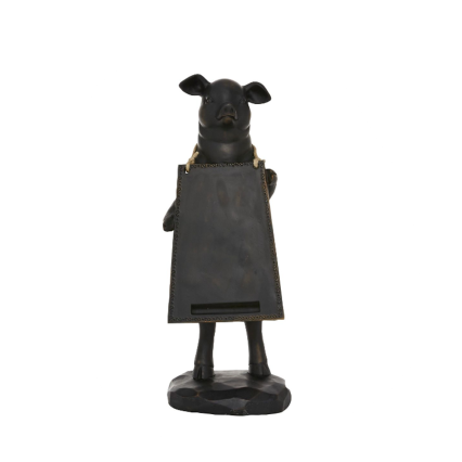 Resin Pig with Chalkboard