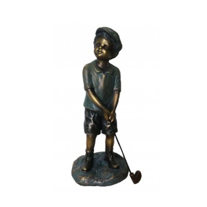 12.5"H Golfer Boy Figure