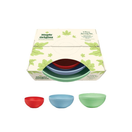 3 Piece Serving Bowl Set - Holiday