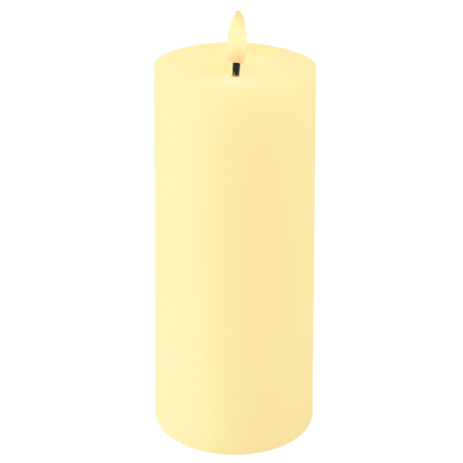 Lumineo LED Wax Candle w/ Flame Effect - Ivory