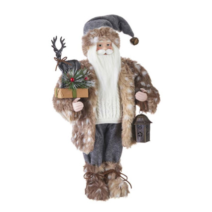 19" Santa w/Fawn Fur Jacket