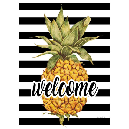 Welcome Pineapple Large Flag