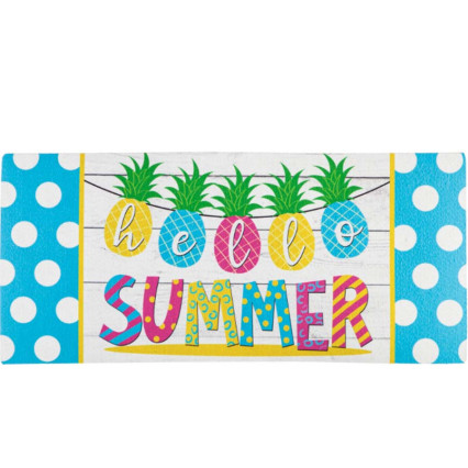 Hello Summer Pineapple Banner Sassafras Mat Insert