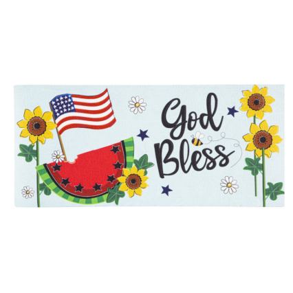 God Bless Patriotic Switch Mat