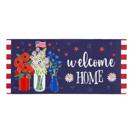 Patriotic Floral Switch Mat