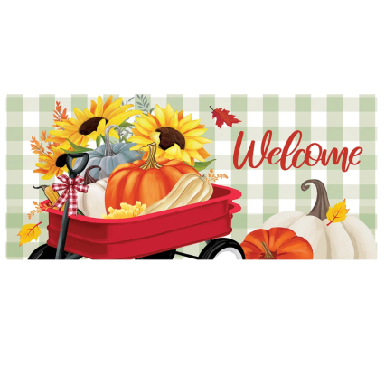 Wagon Filled Pumpkin Sassafras Switch Mat