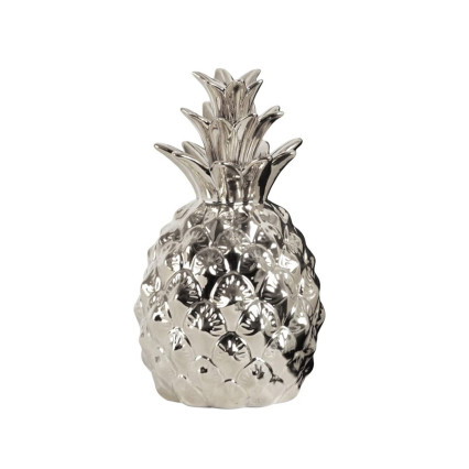 10" Pineapple Figurine - Silver