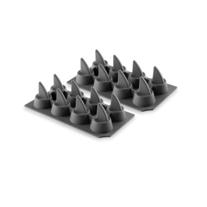 HIC Silicone Shark Fin Ice Tray - Set of 2