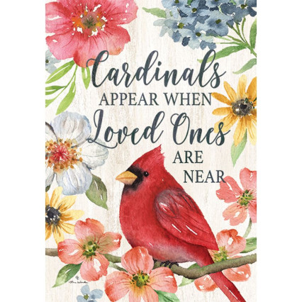 Cardinals Appear Garden Flag