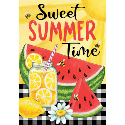 Sweet Summertime Garden Flag