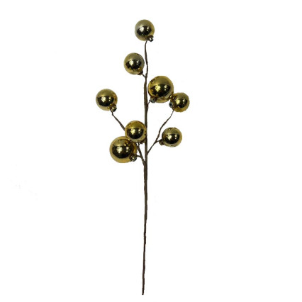 15" Golden Ornament Twig Pick