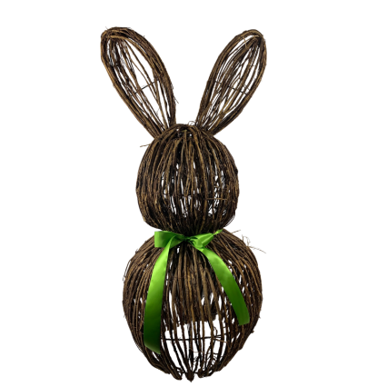 30" Wooden Bunny Decor