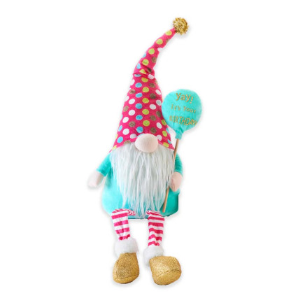 Birthday Gnome Shelf Sitter - Yay It's Your Birthday