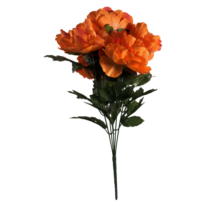 22" Peony Bush - Orange