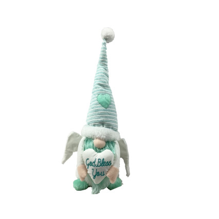 16" Angel Sitting Gnome - Teal