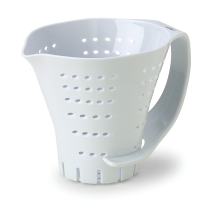 Chef's Planet 3 Cup Measuring Colander - White