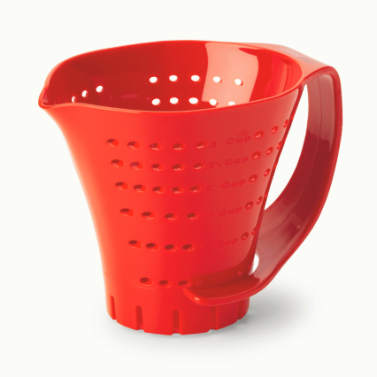 Chef's Planet 3 Cup Measuring Colander - Red