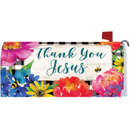 Thank You Jesus Mailbox Cover