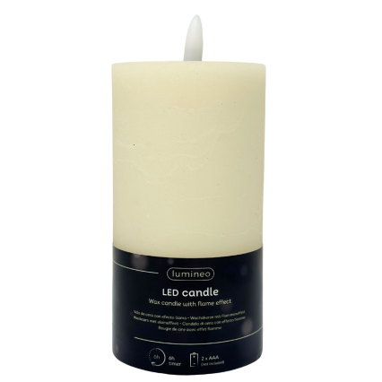 6.5" x 3" Luminara - Flameless LED Flickering Candle