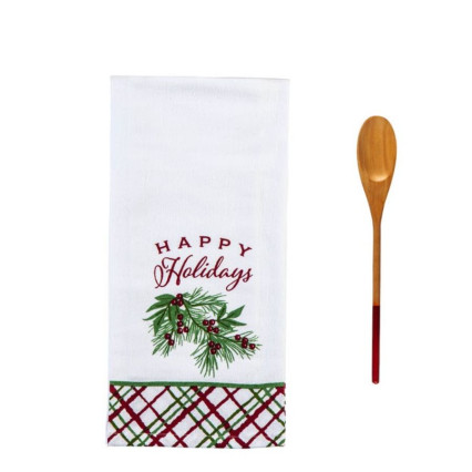 2pc Flour Sack Towel Gift Set-Happy Holidays